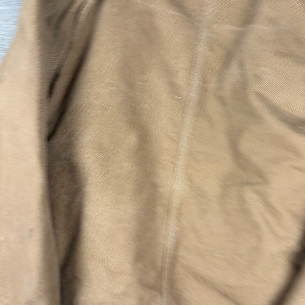 Carhartt Sherpa Lined Duck Jacket Mens Large Tall Brown Canvas Workwear Coat - Picture 14 of 15